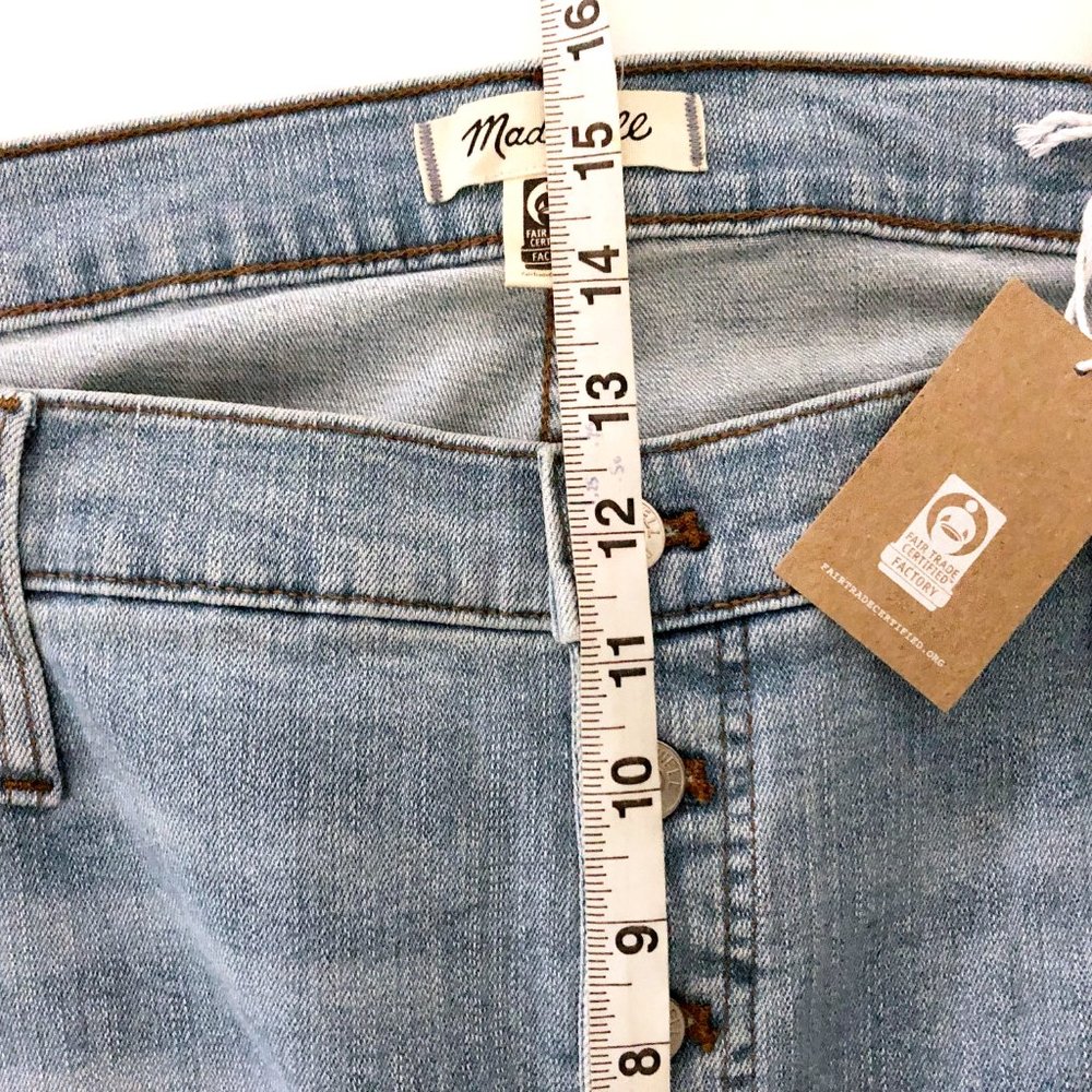 MADEWELL Women's Hi Rise Skinny Crop Jeans 36 NWT - Picture 7 of 10